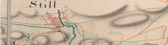 Extrait de la carte de Naudin XVIIIème siècle Bibliothèque nationale de France Extrait de la carte de Naudin XVIIIème siècle Bibliothèque nationale de France